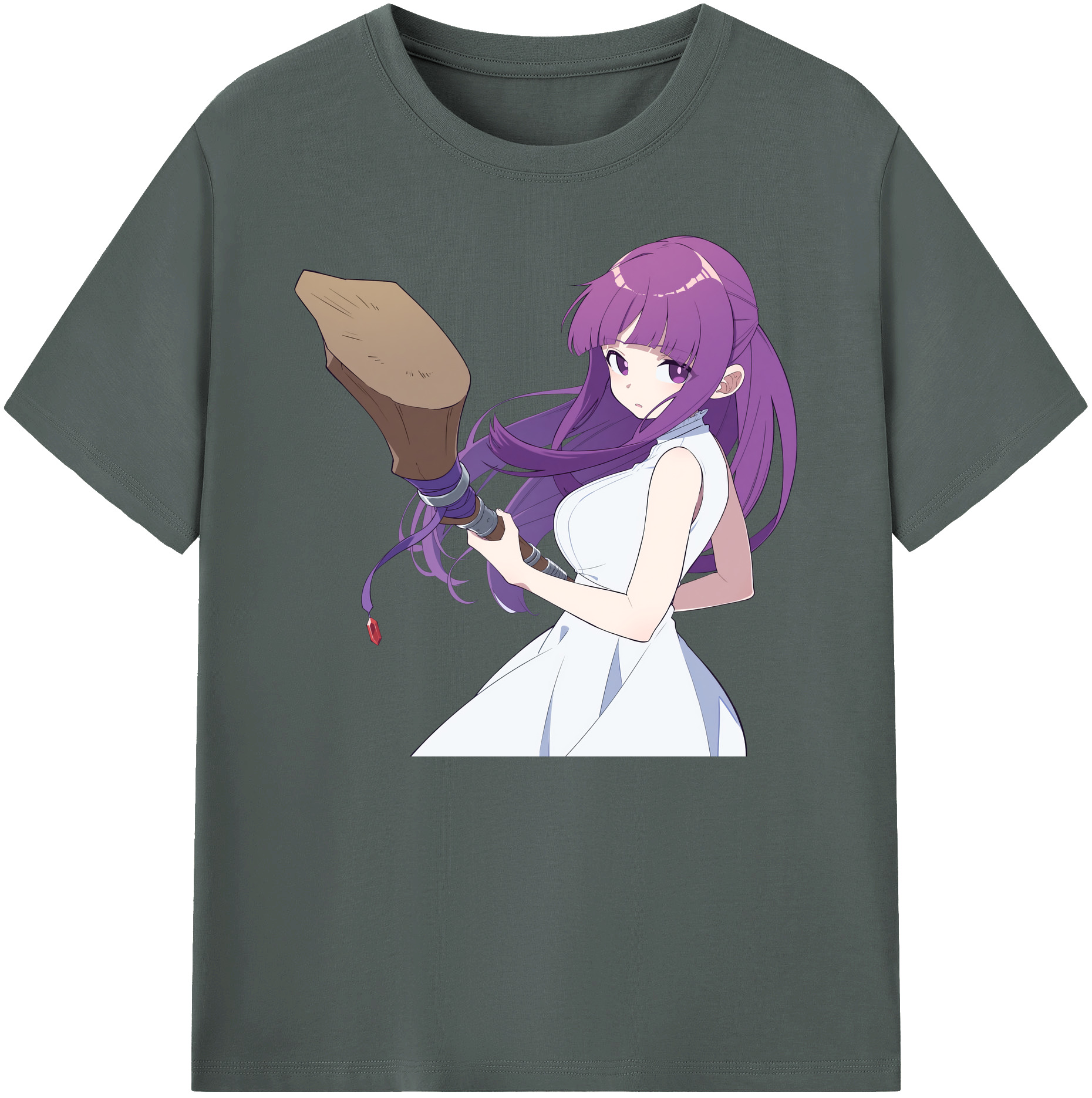 （画像用） 葬送のフリーレン Frieren 綿100％ メンズ半袖Tシャツ｜肌触りやわらか＆通気性